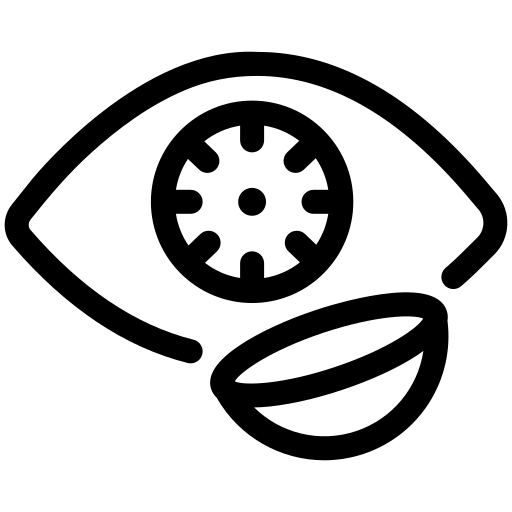 contact lenses fitting icon